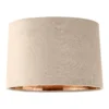 House Beautiful Samet Velvet Drum Shade - Champagne - 30cm -Homebase Sales Store 12882901 7864861161817566