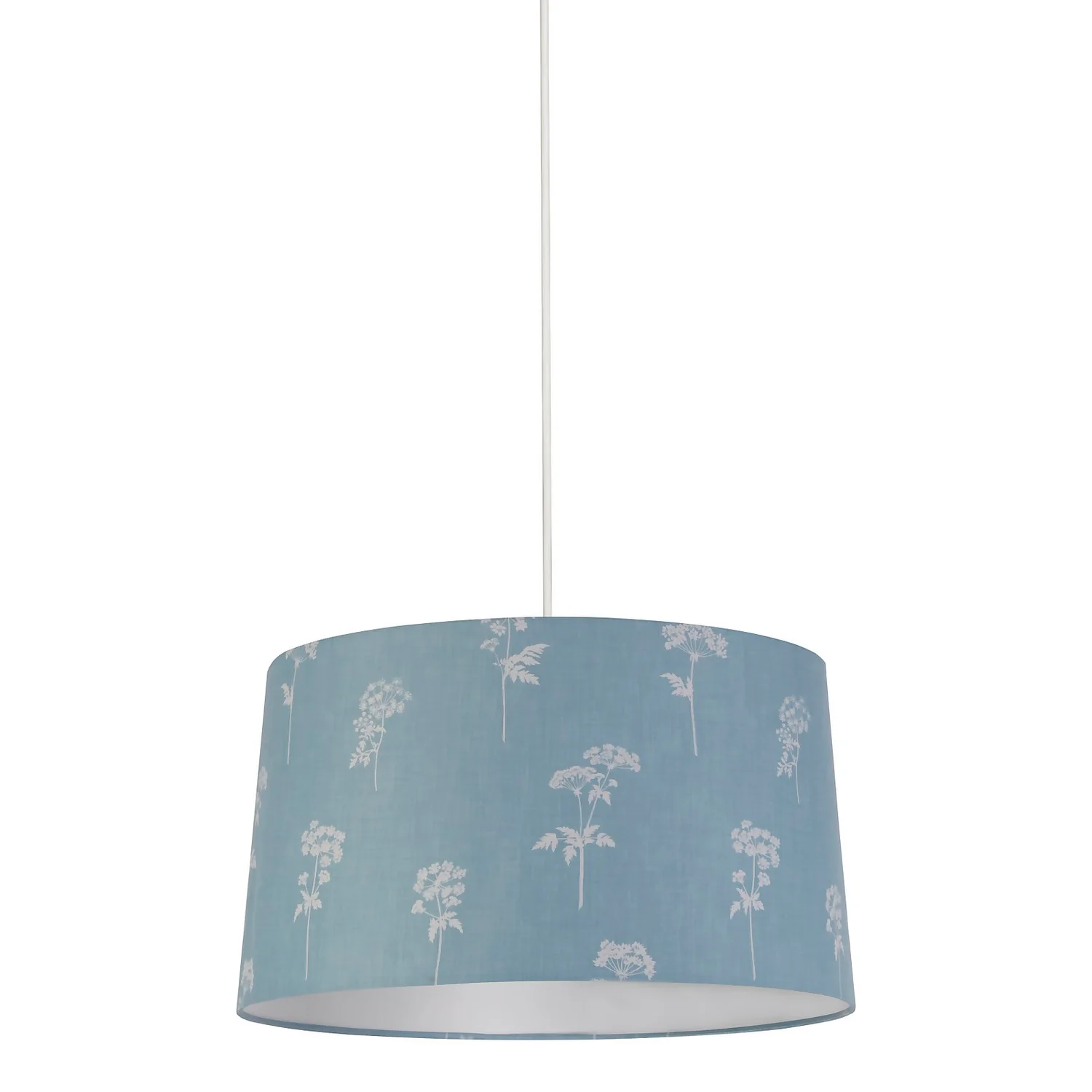 Country Living Annabelle Patterned Cotton Drum Shade - 45cm Country Living Annabelle Patterned Cotton Drum Shade - 45cm -Homebase Sales Store 12882910 1724867934799654