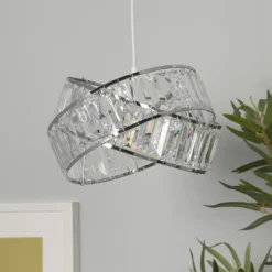 Dita 2 Band Chrome Non-Elec Light Shade -Homebase Sales Store 12886903 1115042035791075