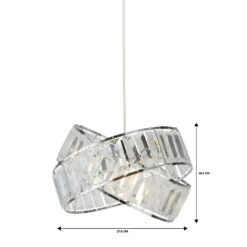 Dita 2 Band Chrome Non-Elec Light Shade -Homebase Sales Store 12886903 8474936869513366