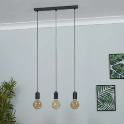 Jay 3 Light Ceiling Fitting - Charcoal -Homebase Sales Store 12908187 1365049847590903