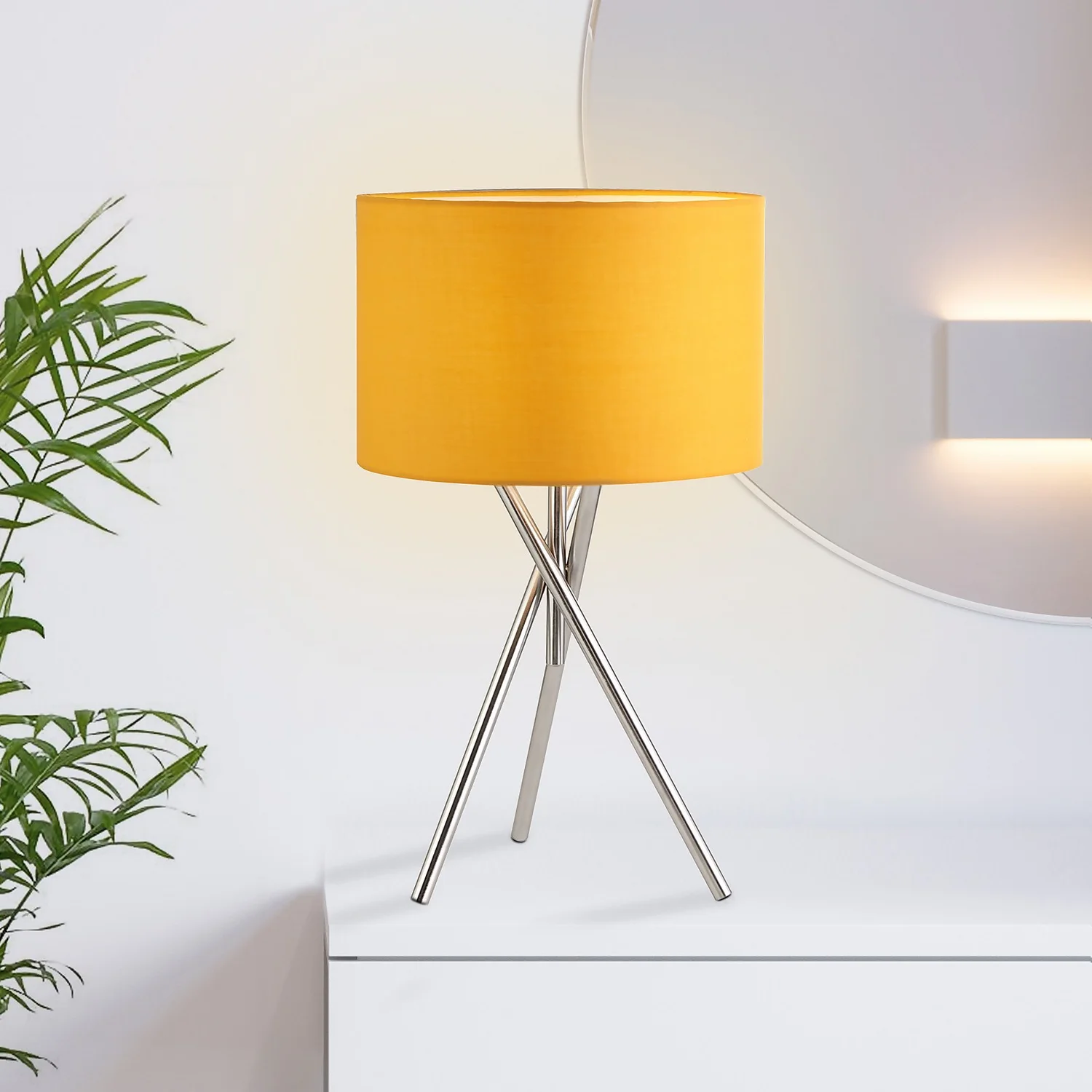 Bella Tripod Table Lamp - Ochre Bella Tripod Table Lamp - Ochre -Homebase Sales Store 12908195 5094899249785295