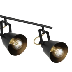Abigail 4 Lamp Spotlight Bar - Black -Homebase Sales Store 12909853 1874845849478434