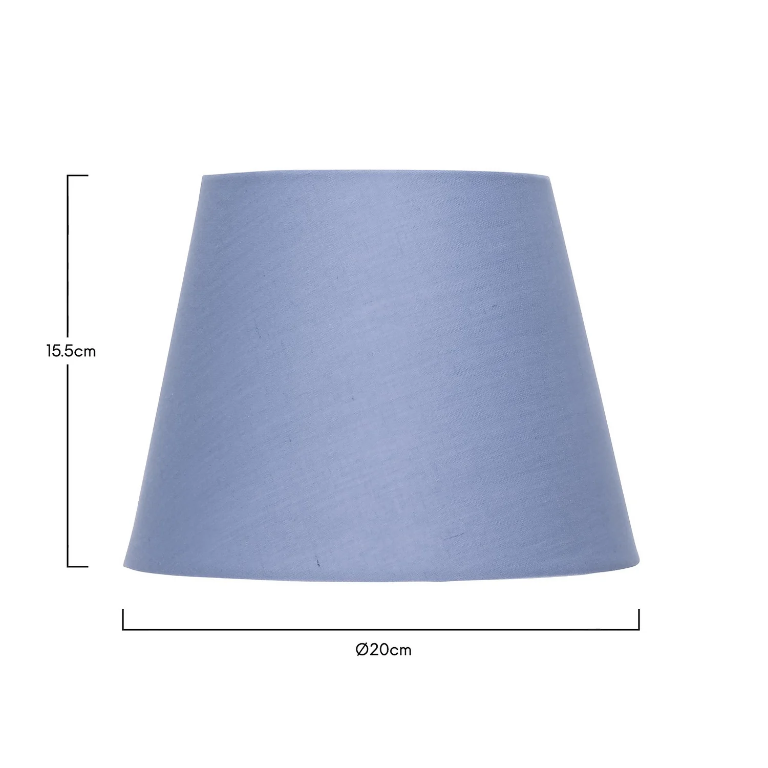Clyde Blue Taper Shade - 20cm Clyde Blue Taper Shade - 20cm -Homebase Sales Store 13139364 3664900551727833