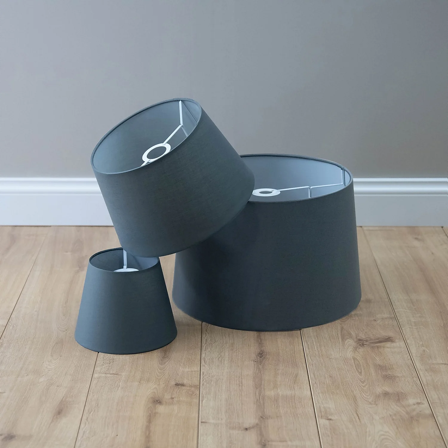 Clyde Charcoal Taper Shade - 30cm Clyde Charcoal Taper Shade - 30cm -Homebase Sales Store 13139367 4594920559642167