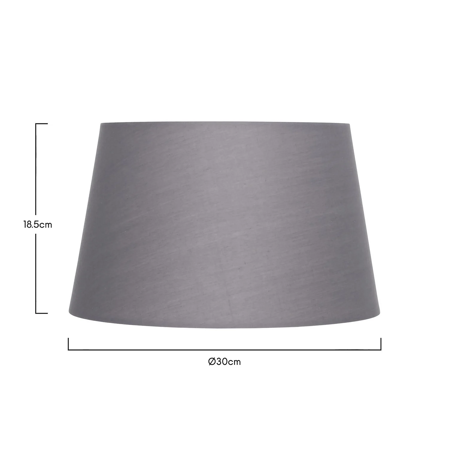 Clyde Charcoal Taper Shade - 30cm Clyde Charcoal Taper Shade - 30cm -Homebase Sales Store 13139367 5764900552374201
