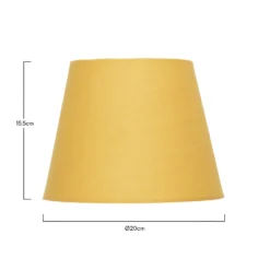 Clyde Ochre Taper Shade - 20cm -Homebase Sales Store 13139368 9454900551807492