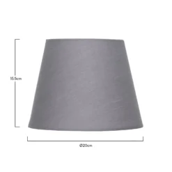 Clyde Charcoal Taper Shade - 20cm -Homebase Sales Store 13139370 1144900551781500