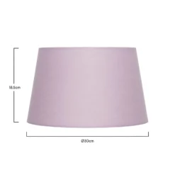 Clyde Mauve Taper Shade - 30cm -Homebase Sales Store 13139371 2094900552369179