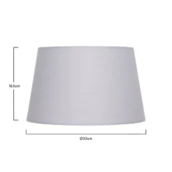 Clyde Grey Taper Shade - 30cm 5 Clyde Grey Taper Shade - 30cm -Homebase Sales Store 13139372 1424900552337667