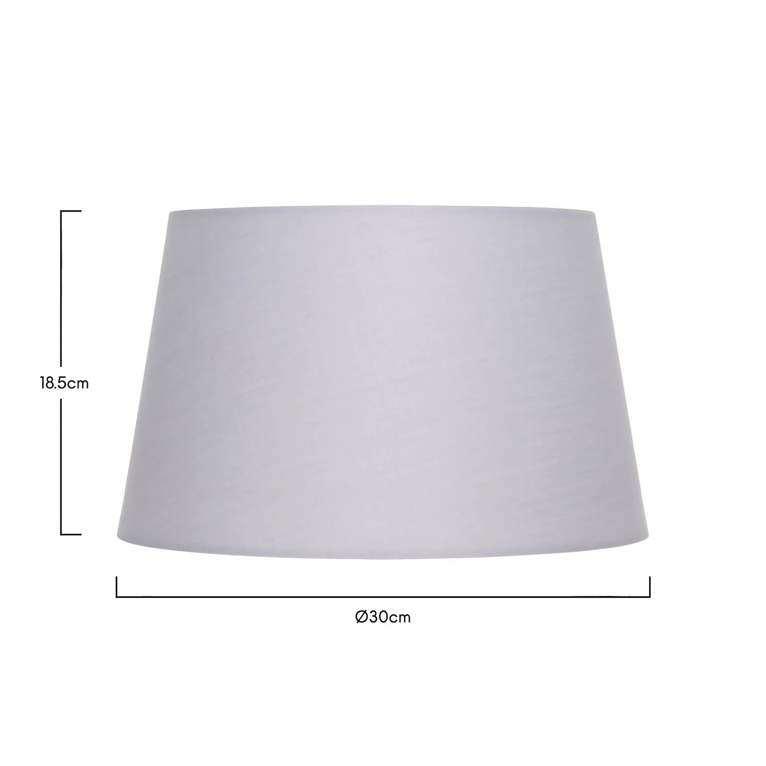 Clyde Grey Taper Shade - 30cm Clyde Grey Taper Shade - 30cm -Homebase Sales Store 13139372 1424900552337667