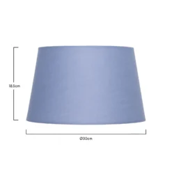 Clyde Blue Taper Shade - 30cm -Homebase Sales Store 13139373 6954900552354011