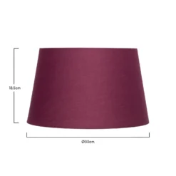 Clyde Plum Taper Shade - 30cm -Homebase Sales Store 13139374 6364900552382859