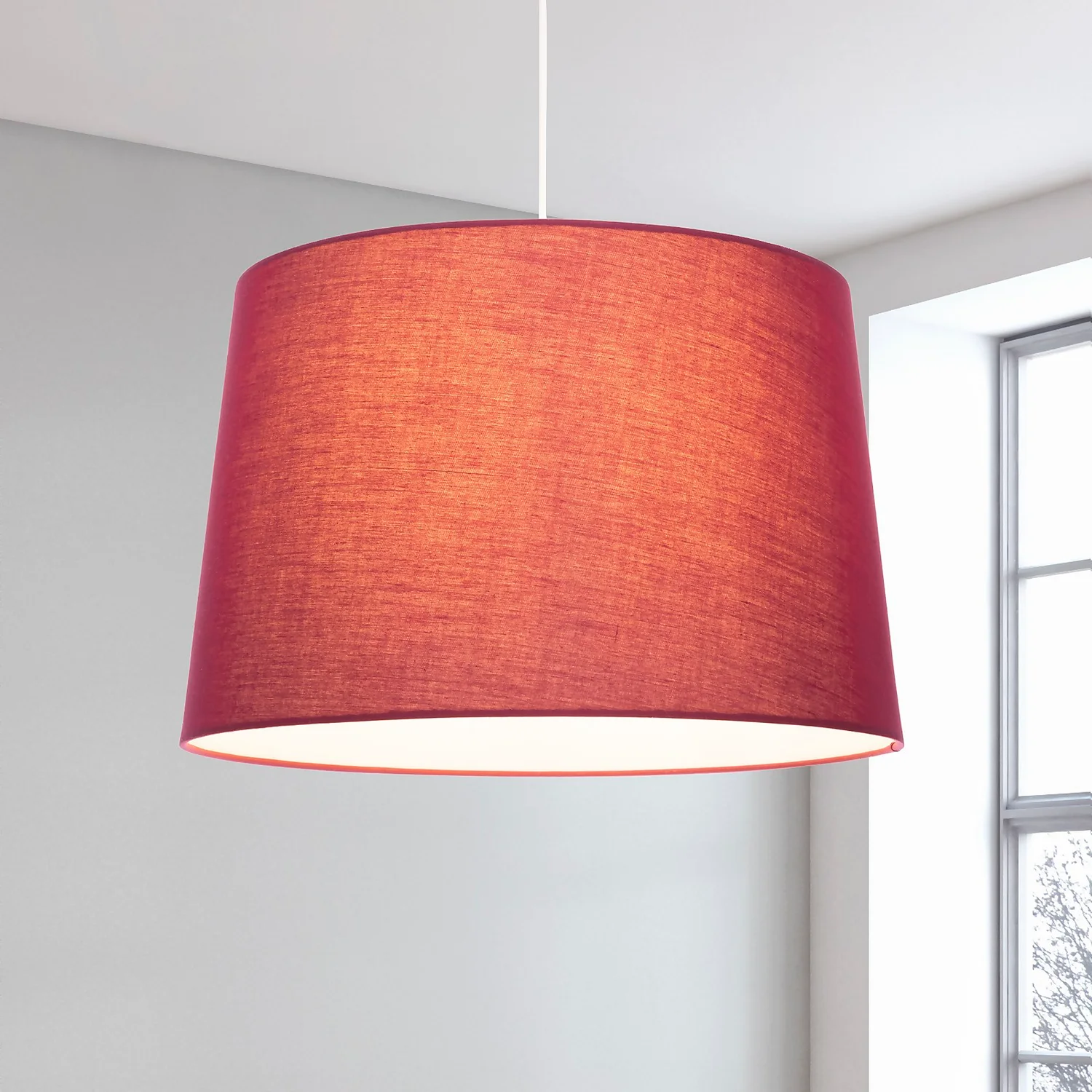 Clyde Plum Taper Shade - 40cm Clyde Plum Taper Shade - 40cm -Homebase Sales Store 13139378 1054900552214706