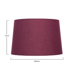 Clyde Plum Taper Shade - 40cm 6 Clyde Plum Taper Shade - 40cm -Homebase Sales Store 13139378 1634900552380996