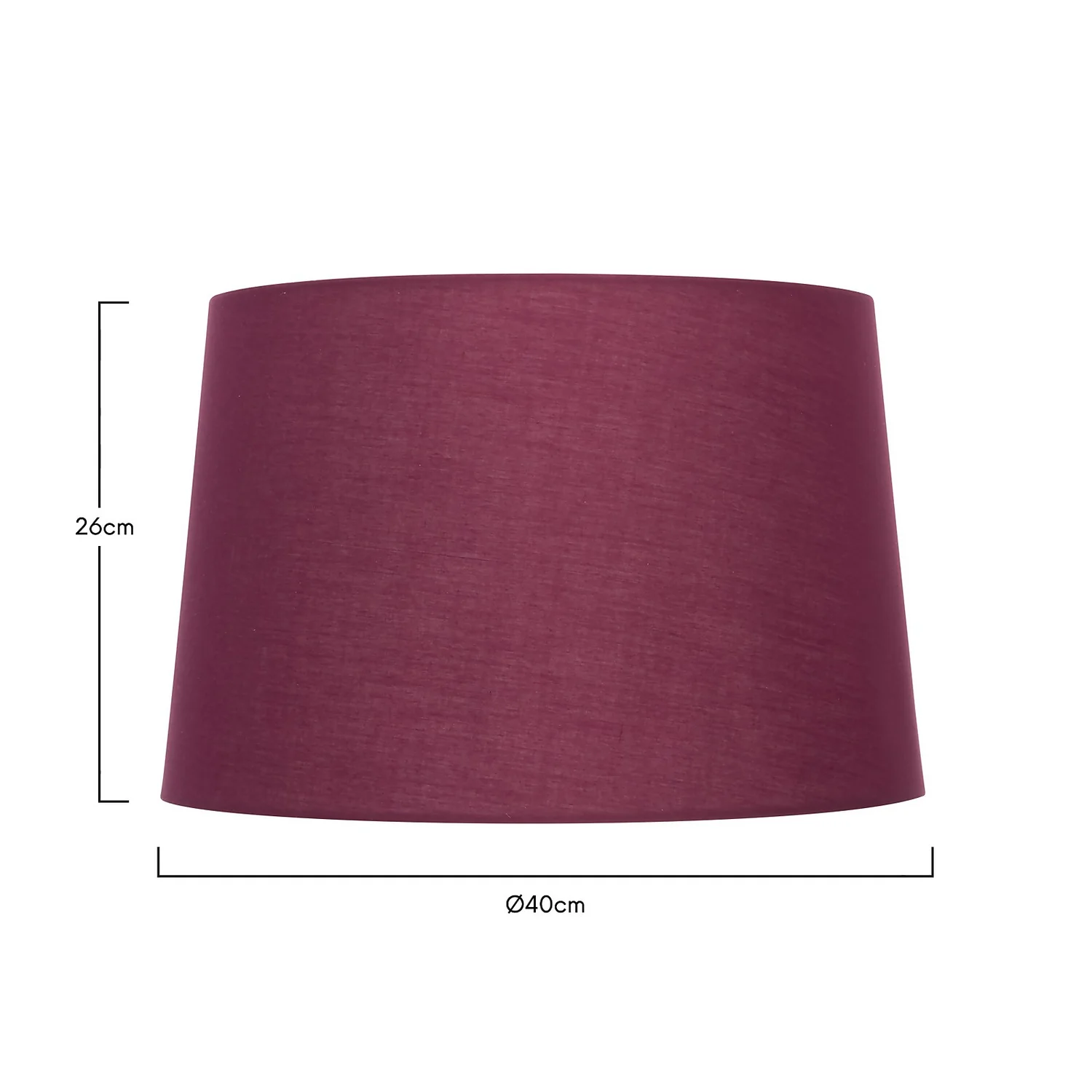 Clyde Plum Taper Shade - 40cm Clyde Plum Taper Shade - 40cm -Homebase Sales Store 13139378 1634900552380996