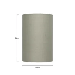 Clyde Sage Cylinder Shade - 16cm -Homebase Sales Store 13139380 6824900551388908