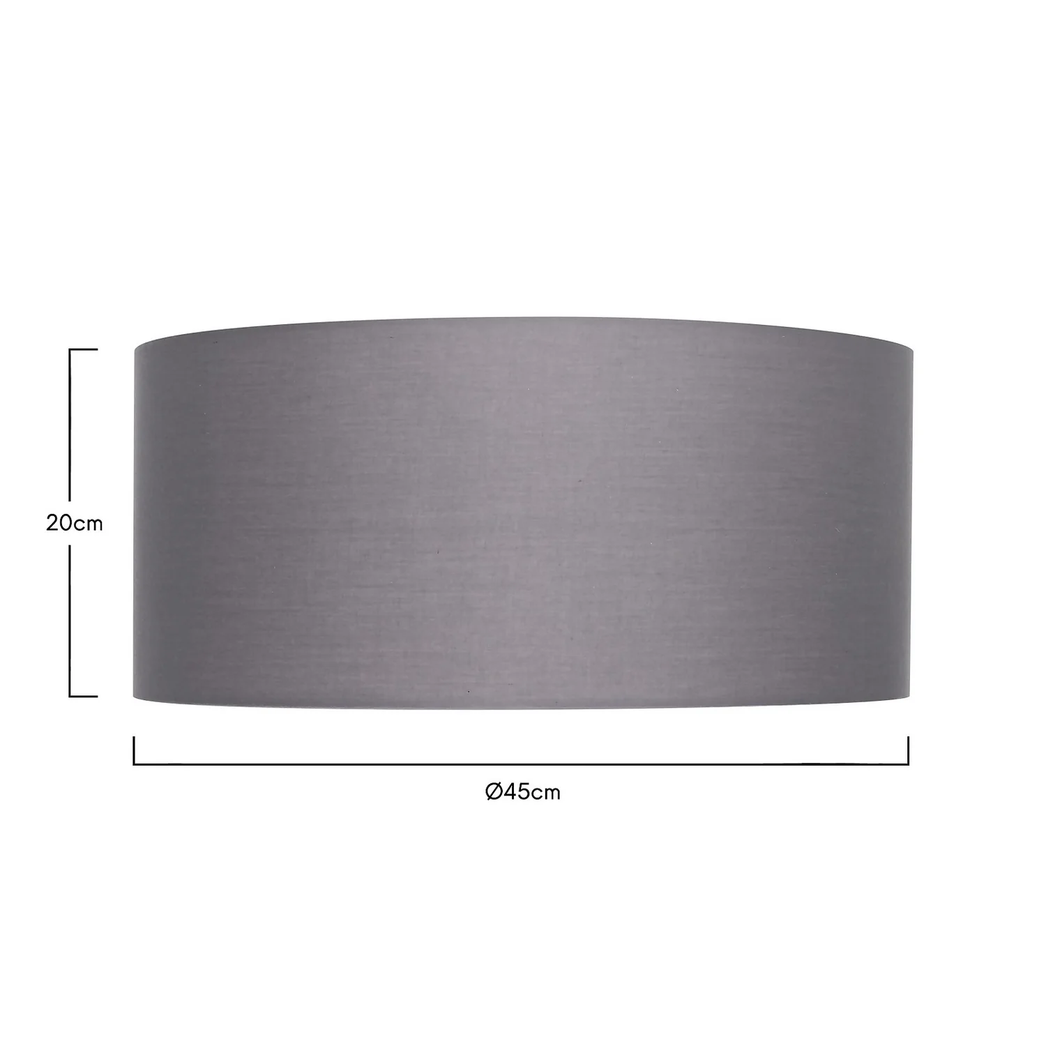 Clyde Charcoal Drum Shade with Diffuser - 45cm Clyde Charcoal Drum Shade With Diffuser - 45cm -Homebase Sales Store 13139382 1724900551389496