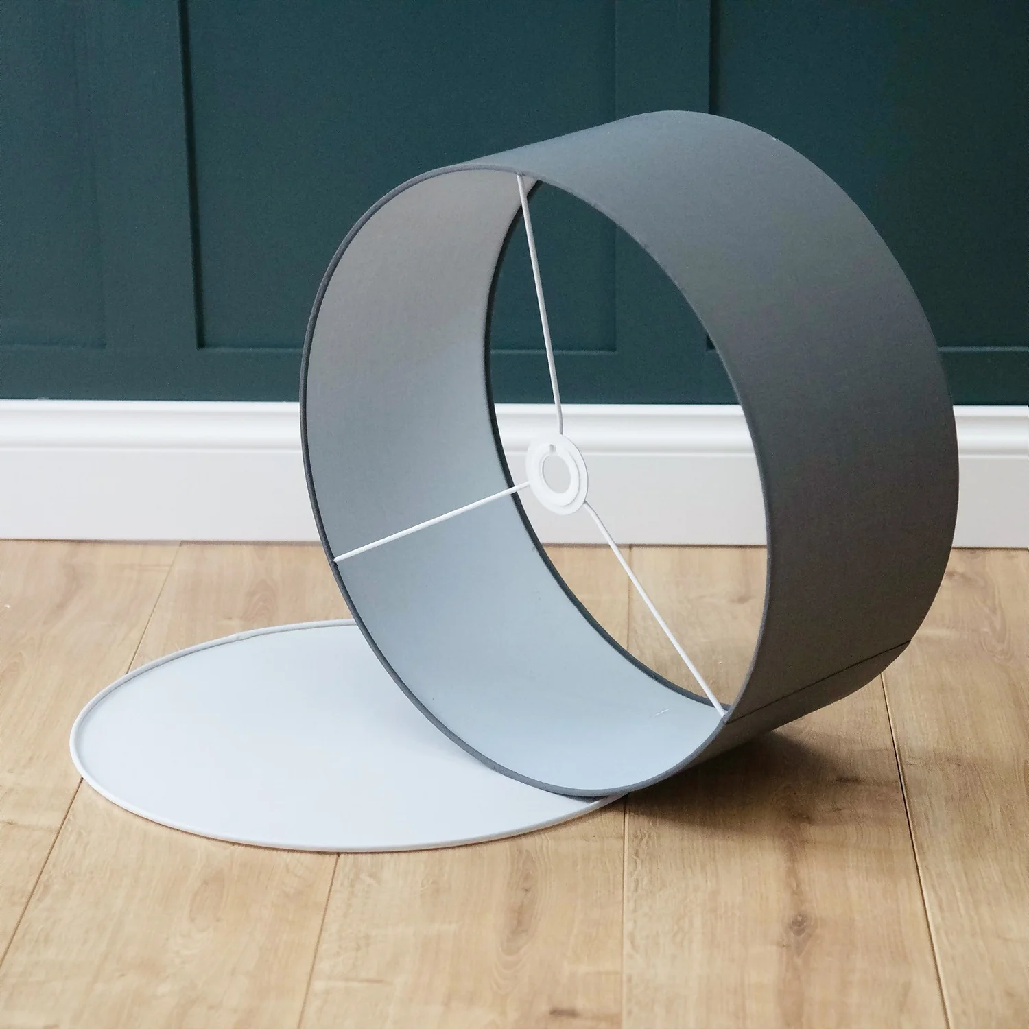 Clyde Charcoal Drum Shade with Diffuser - 45cm Clyde Charcoal Drum Shade With Diffuser - 45cm -Homebase Sales Store 13139382 8384944148038129