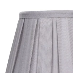 Raye Dove Pleated Taper Silk Shade - 20cm -Homebase Sales Store 13139384 1214900556520150