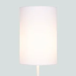 Clyde White Cylinder Shade - 16cm -Homebase Sales Store 13139387 5054900551300657