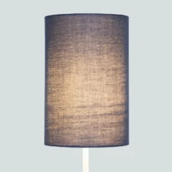 Clyde Navy Cylinder Shade - 16cm -Homebase Sales Store 13139389 2344900551305154