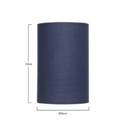 Clyde Navy Cylinder Shade - 16cm -Homebase Sales Store 13139389 5664900551376833