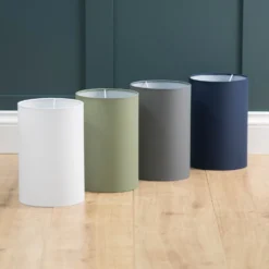 Clyde Navy Cylinder Shade - 16cm -Homebase Sales Store 13139389 7024944147977991