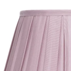 Raye Fig Pleated Taper Silk Shade - 30cm -Homebase Sales Store 13139391 2804900556763693