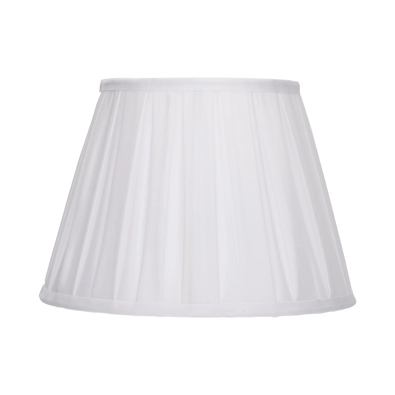 Raye White Pleated Taper Silk Shade - 30cm Raye White Pleated Taper Silk Shade - 30cm -Homebase Sales Store 13139392 1644900556615865