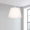 Raye White Pleated Taper Silk Shade - 30cm -Homebase Sales Store 13139392 2034900556713473