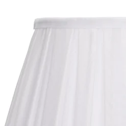 Raye White Pleated Taper Silk Shade - 30cm 5 Raye White Pleated Taper Silk Shade - 30cm -Homebase Sales Store 13139392 7014900556786259