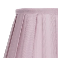Raye Fig Pleated Taper Silk Shade - 20cm -Homebase Sales Store 13139393 3404900556037588