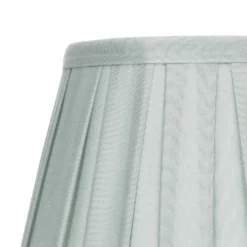 Raye Duck Egg Pleated Taper Silk Shade - 20cm -Homebase Sales Store 13139394 1444900556322390