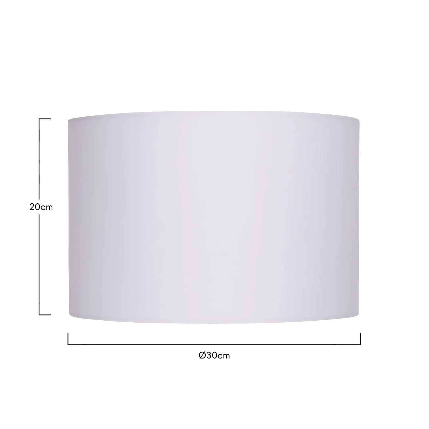 Clyde White Drum Shade - 30cm Clyde White Drum Shade - 30cm -Homebase Sales Store 13139398 7414900551813780