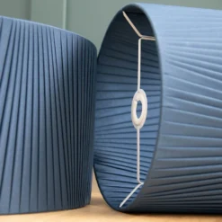 Raye Peacock Drum Pleated Silk Shade - 30cm -Homebase Sales Store 13139399 1074944148187688