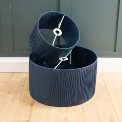 Raye Peacock Drum Pleated Silk Shade - 30cm -Homebase Sales Store 13139399 1504944148156695