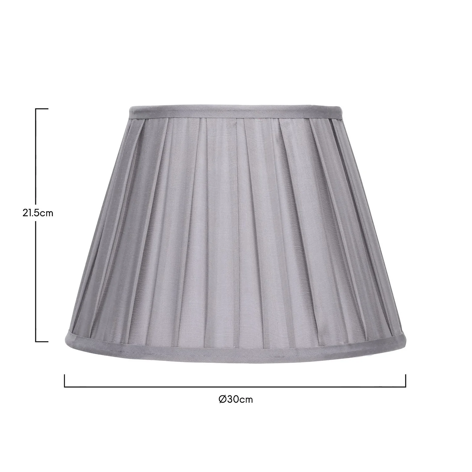 Raye Dove Pleated Taper Silk Shade - 30cm Raye Dove Pleated Taper Silk Shade - 30cm -Homebase Sales Store 13139400 1834900556786931