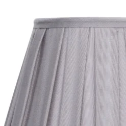 Raye Dove Pleated Taper Silk Shade - 30cm 5 Raye Dove Pleated Taper Silk Shade - 30cm -Homebase Sales Store 13139400 6534900556749386