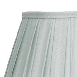 Raye Duck Egg Pleated Taper Silk Shade - 30cm -Homebase Sales Store 13139401 3294900556762454