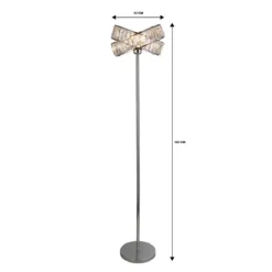 Dita 2 Band Chrome Floor Lamp -Homebase Sales Store 13157967 1754936869512823