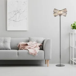 Dita 2 Band Chrome Floor Lamp -Homebase Sales Store 13157967 1834936869482949