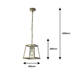 Bellevue 1 Light Industrial Pendant - Brass -Homebase Sales Store 13157969 8165009385341913