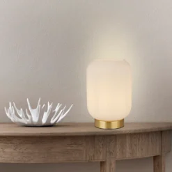 Pearl Frosted Table Lamp - White -Homebase Sales Store 13177663 1624936591316913