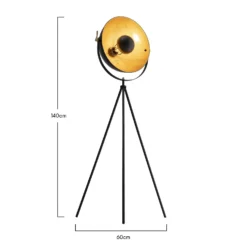 Kennedy Black & Gold Floor Lamp -Homebase Sales Store 13191218 1904958577072654