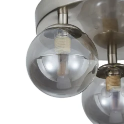 Orb 3 Light Flush Pendant - Nickel Smoke -Homebase Sales Store 13208301 1774896913823073