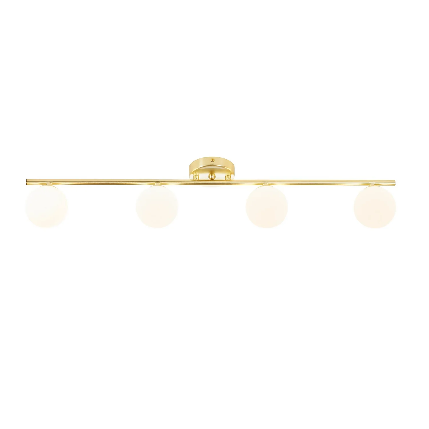 Orb 4 Lamp Spotlight Bar - Brass & Opal Orb 4 Lamp Spotlight Bar - Brass & Opal -Homebase Sales Store 13208303 1364896912866499
