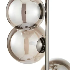 Orb II 5 Light Floor Lamp - Black Chrome Smoke -Homebase Sales Store 13208304 2104896913001454
