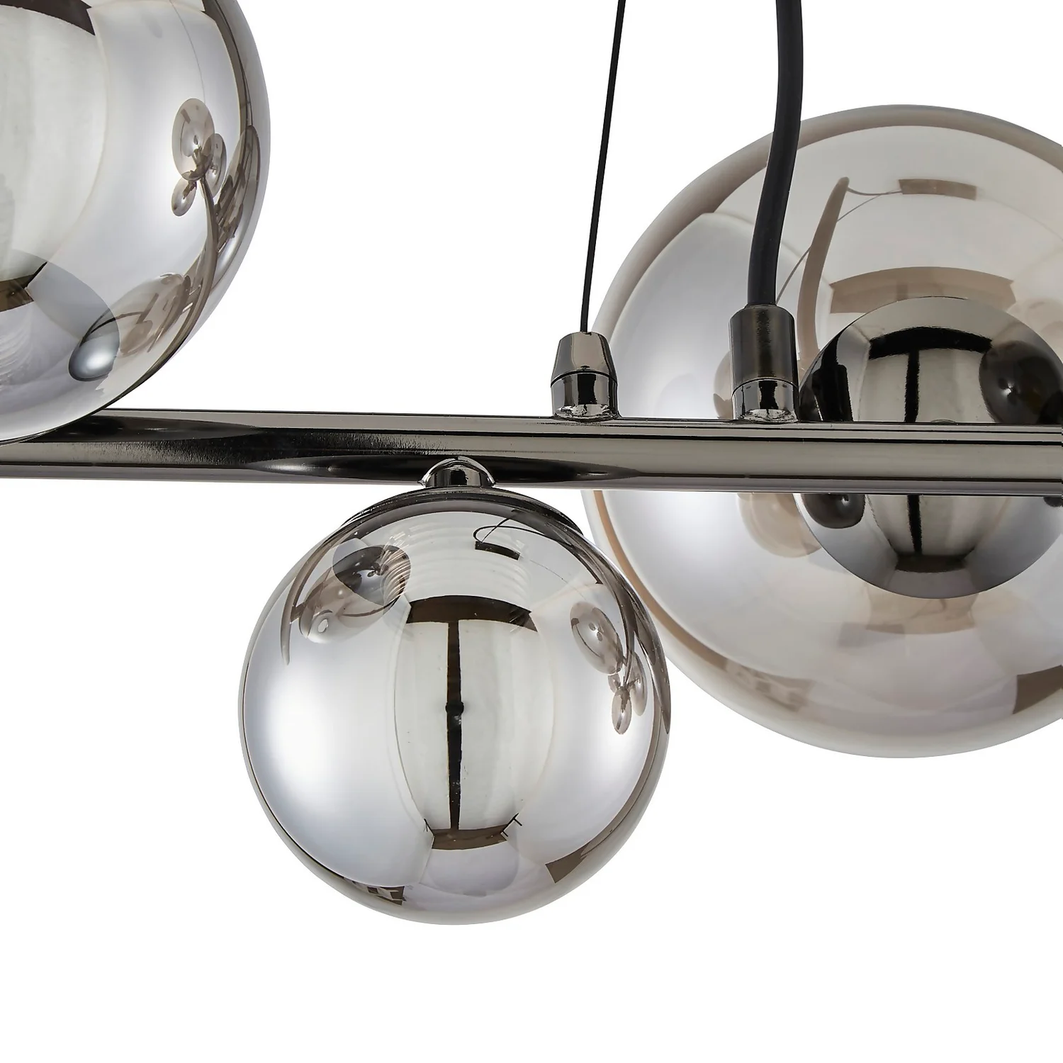 Orb II 7 Light Diner Pendant - Black Chrome Smoke Orb II 7 Light Diner Pendant - Black Chrome Smoke -Homebase Sales Store 13208306 1314896913040214