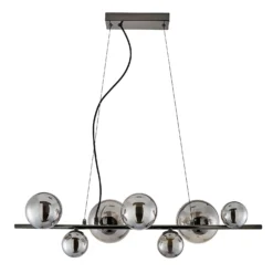 Orb II 7 Light Diner Pendant - Black Chrome Smoke 4 Orb II 7 Light Diner Pendant - Black Chrome Smoke -Homebase Sales Store 13208306 1844896912986790
